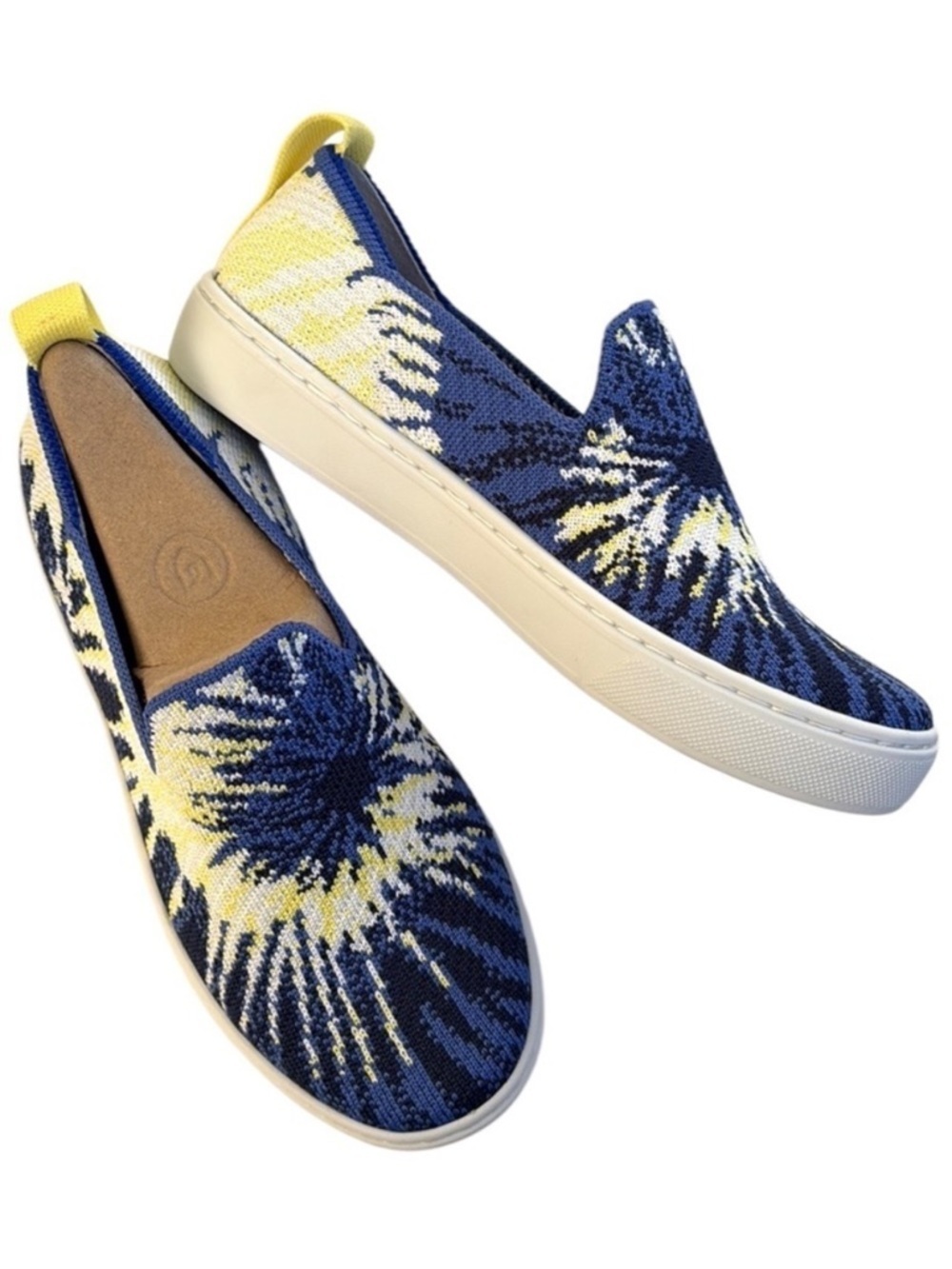 NEW Rothy’s Blue Burst Slip-In Sneakers Girls Size 2